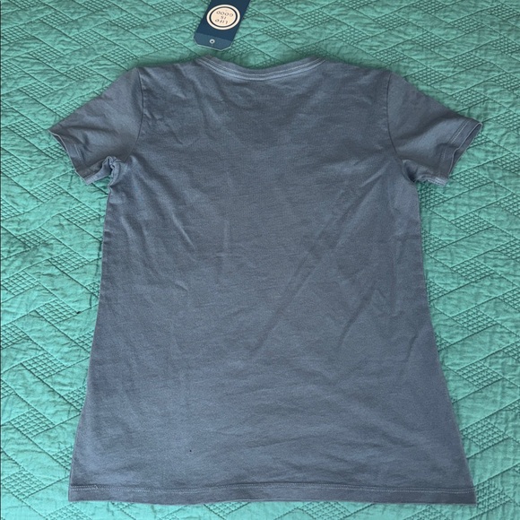 Life Is Good Slate T-Shirt with Boot Tracks and Paw Prints - Picture 6 of 7